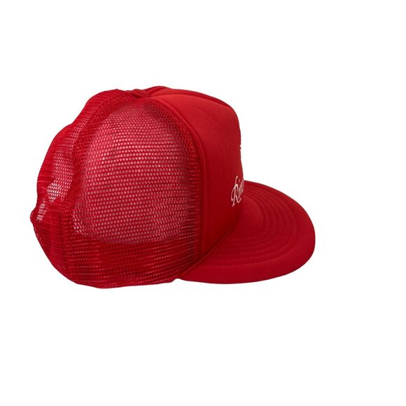 Vintage Red Snapback Trucker Hat With "Riverboat Tours" Embroidery & Mesh Back A - Picture 5 of 8